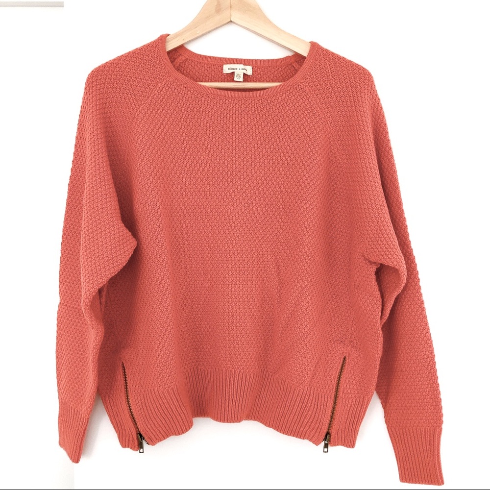EUC Silence + Noise Oversized Knitted Sweater - Coral